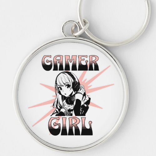 Gamer Girl  Gaming Keychain