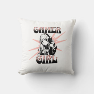Gamer Girl   Gaming Throw Pillow