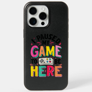 Gamer Girl I Paused My Game To Be Here Funny Video iPhone 15 Pro Max Case