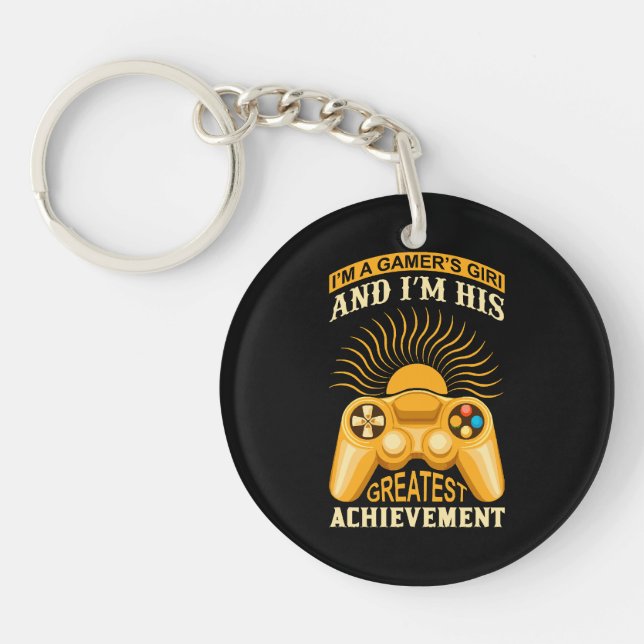 Gamer girl keychain (Front)