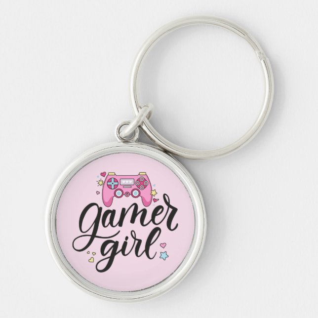 Gamer Girl Keychain (Front)