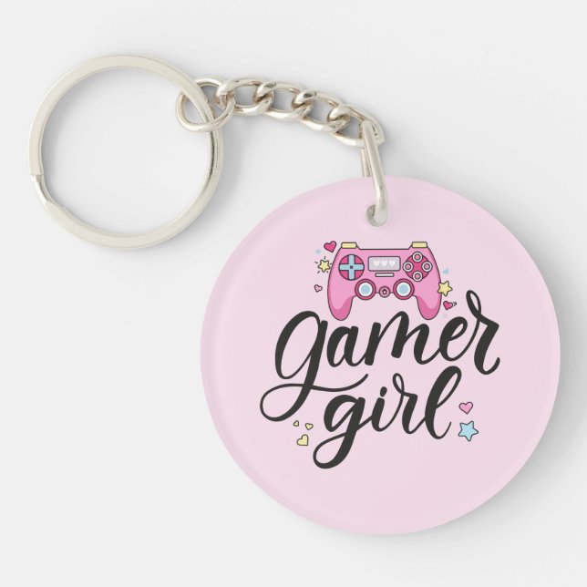 Gamer Girl Keychain (Front)