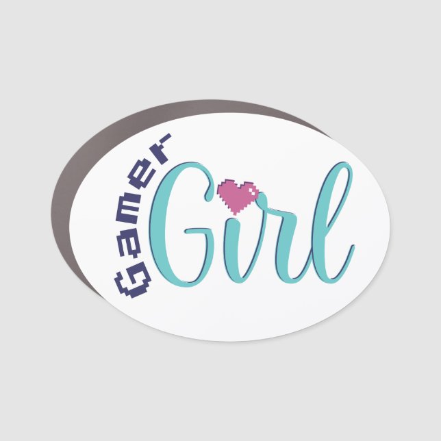 Gamer Girl Magnet - Cute Gaming Gift (Front)