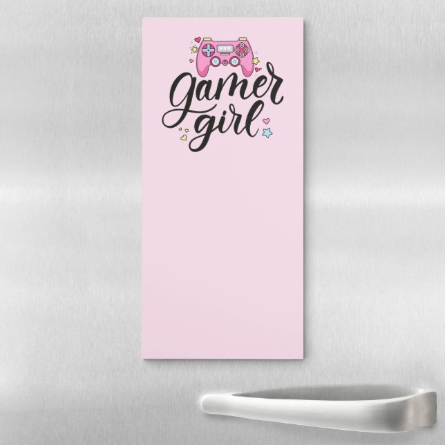 Gamer Girl Magnetic Notepad (In Situ)