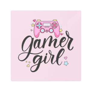 Gamer Girl Metal Print