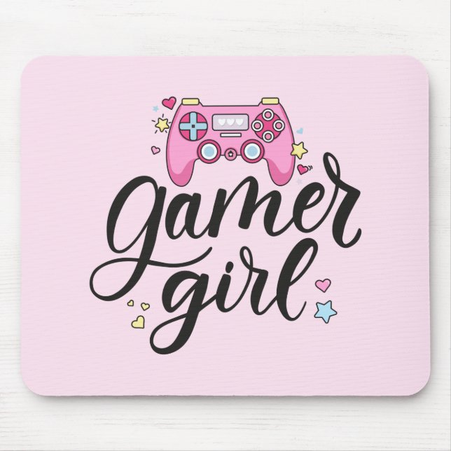 Gamer Girl Mouse Pad (Front)