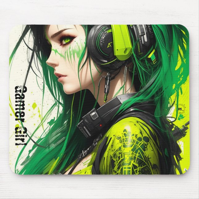 Gamer Girl Mousepad (Front)