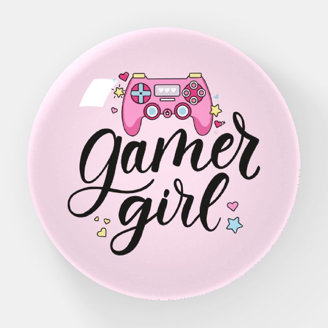Gamer Girl Paperweight (Front)