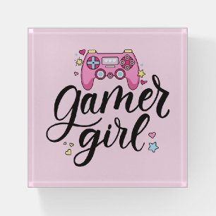 Gamer Girl Paperweight