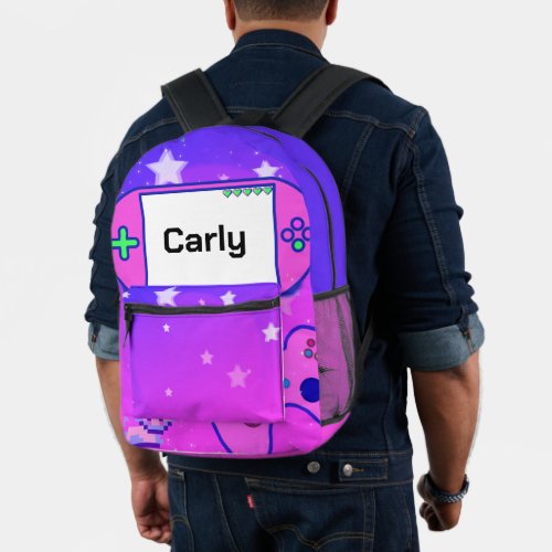 Gamer Girl Personalized Backpack