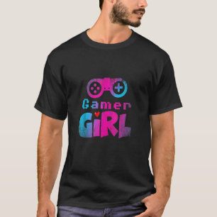 Gamer Girl Playing Video Games Gamer Women Gaming T-Shirt