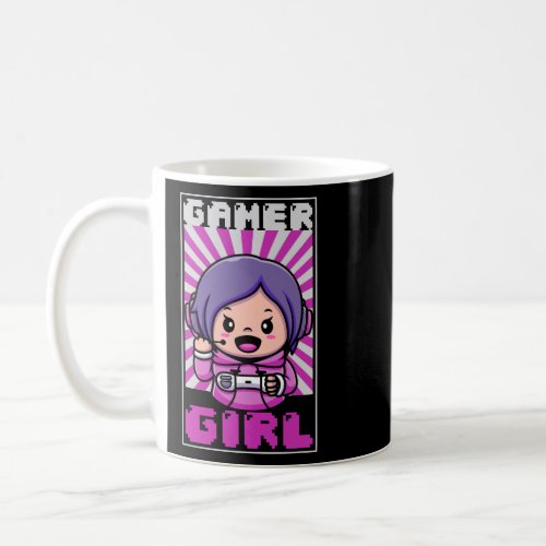 Gamer Girl Playing Video Games Women Gift Anime Ga Coffee Mug