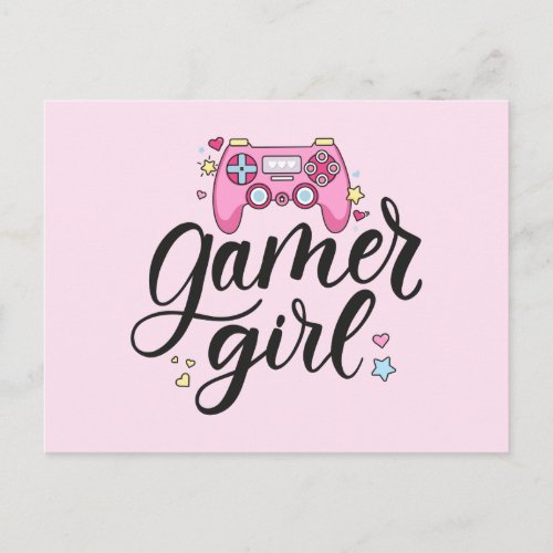 Gamer Girl Postcard