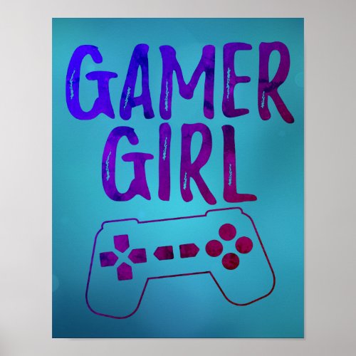 Gamer Girl Poster