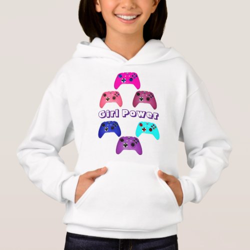 Gamer Girl Power Colorful Hoodie