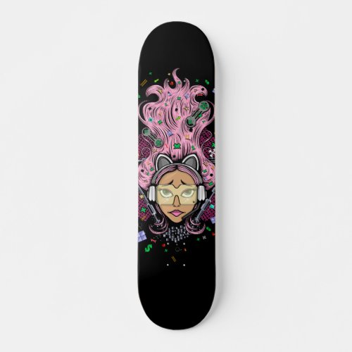 Gamer Girl Skateboard