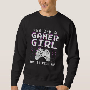 Gamer Girl Stuff Gifts for Teens - Funny Video Gam Sweatshirt