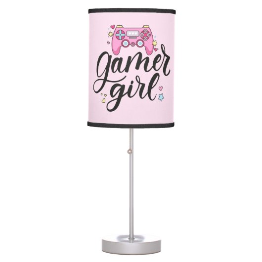 Gamer Girl Table Lamp (Front)