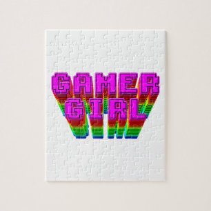 Gamer Girl Text Jigsaw Puzzle