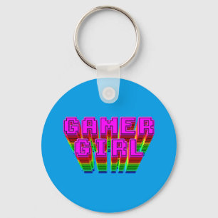 Gamer Girl Text Keychain