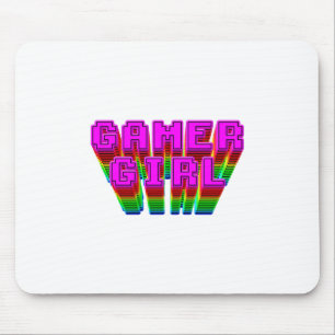 Gamer Girl Text Mouse Pad