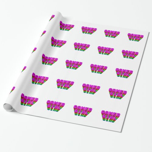 Gamer Girl Text Wrapping Paper