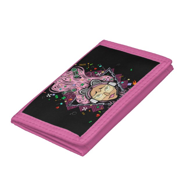 Gamer Girl Trifold Wallet (Bottom)