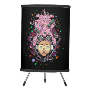 Gamer Girl Tripod Lamp