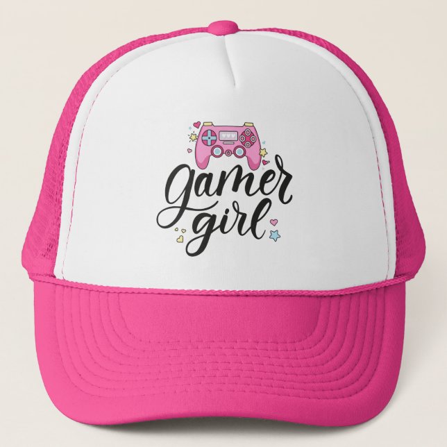 Gamer Girl Trucker Hat (Front)