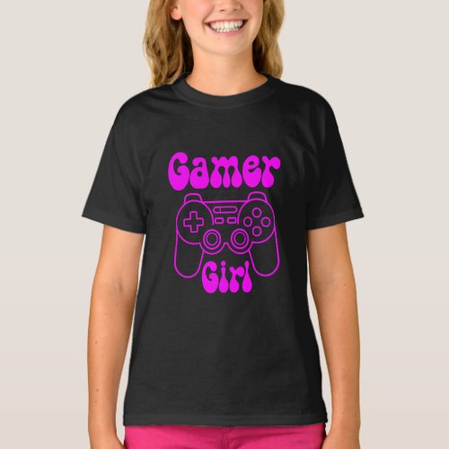 Gamer Girl Video Gaming Funny  T_Shirt