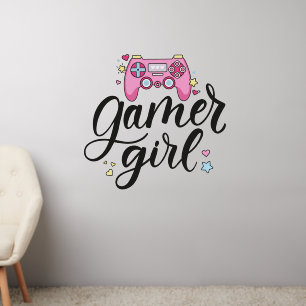 Gamer Girl Wall Decal