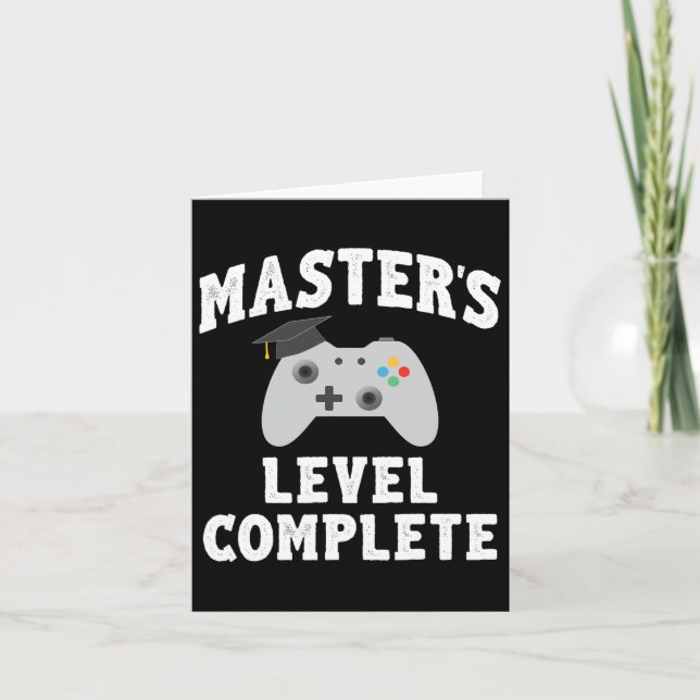 Gamer Graduate Graduation  Card (Front)