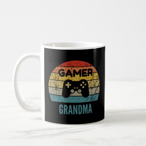 Gamer Grandma Vintage 60s 70s Console Controller G Coffee Mug