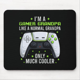 Gamer Grandpa Gaming Gaming Shirt Funny Video Game Mouse Pad