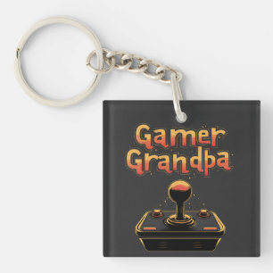 Gamer Grandpa Keychain