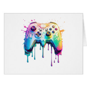 Gamer Graphic Video Game - Colorful Video Game Lov Cards