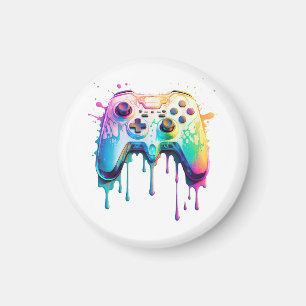 Gamer Graphic Video Game - Colorful Video Game Lov Magnet