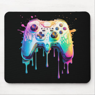 Gamer Graphic Video Game - Colorful Video Game Lov Mouse Pad