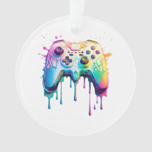 Gamer Graphic Video Game - Colorful Video Game Lov Ornament