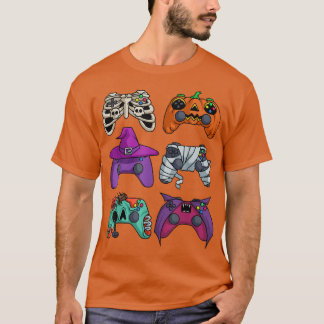 Gamer Halloween Cute Horror Gaming Controllers Mum T-Shirt
