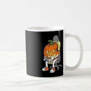 Gamer Halloween Jackolantern Scary Gaming Boys Kid Coffee Mug