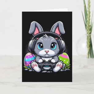 Gamer Happy Easter Day Bunny Egg Funny Boys Girls Card