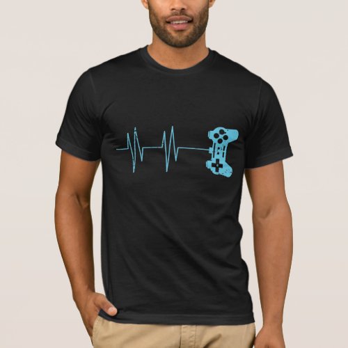 Gamer Heartbeat T_Shirt Video Game Lover Gift