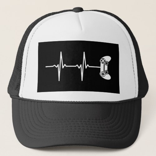 Gamer Heartbeat Trucker Hat