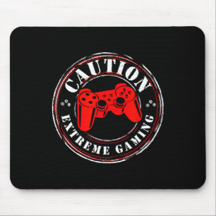Gamer Heartbeat Video Game On Lover Extreme Gaming Mouse Pad