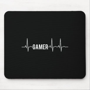 Gamer Heartbeat Video Games Lover  Mouse Pad