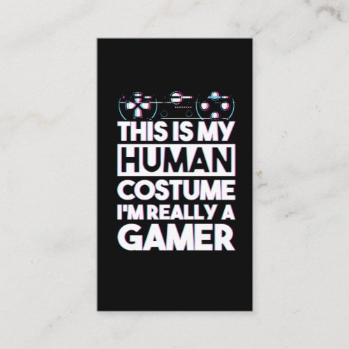 Gamer humor gamer saying video game business card