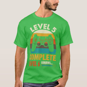 Gamer Husband Wife Married Level 5 Complete Level T-Shirt