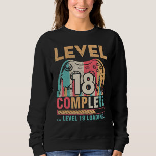 Gamer Husband Wife Marry Level 18 Complete Level 1 Sweatshirt