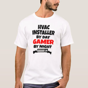 Gamer HVAC Installer T-Shirt